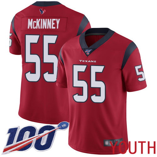 Houston Texans Limited Red Youth Benardrick McKinney Alternate Jersey NFL Football #55 100th Season Vapor Untouchable
